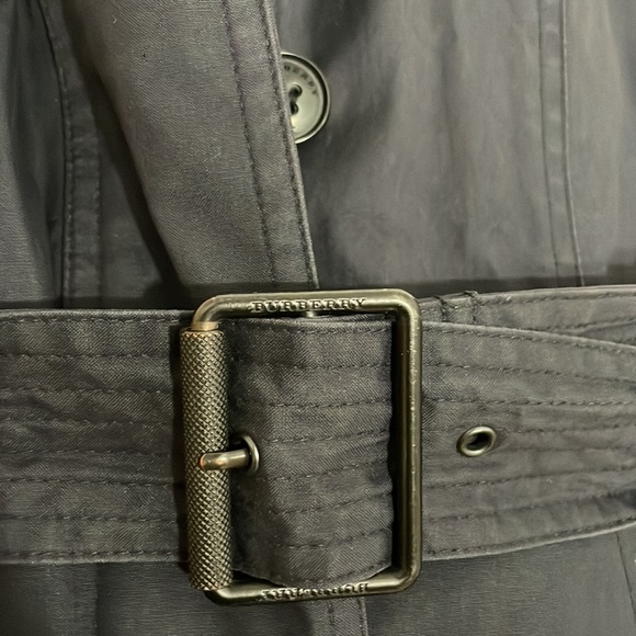 Burberry Brit Navy Blue Reymore Trench Coat - Removable Hood/Lining - Size Small - Picture 8 of 13